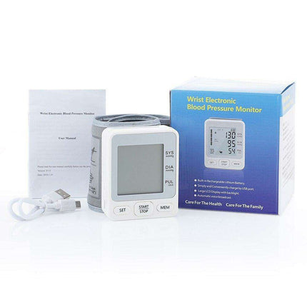 Voice-Activated Wireless Blood Pressure Monitor with USB Recharge - Simplified Health Tracking
