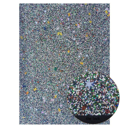 Sparkling Black Faux Leather Crafting Kit - Essential DIY Supplies