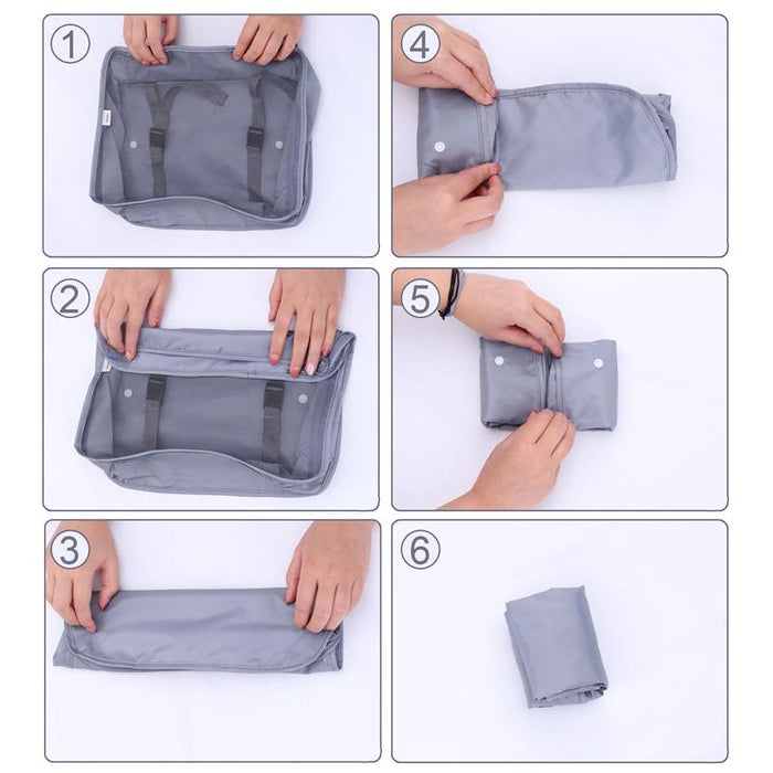Travel Smart: Versatile 8/6/1-Piece Organizer Set for Effortless Packing