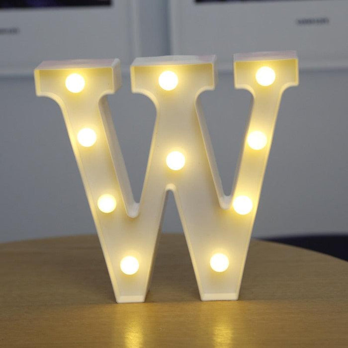 Luxurious LED Alphabet Lights for Sophisticated Illumination