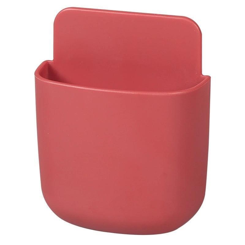 Modern Wall-Mounted Organizer with Integrated Phone Charging Station