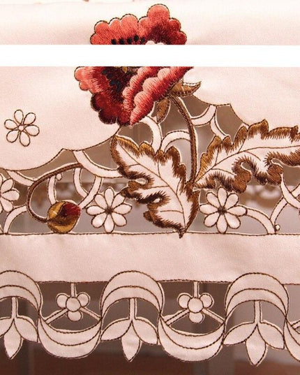 Elegant European Embroidered Table Linen Ensemble