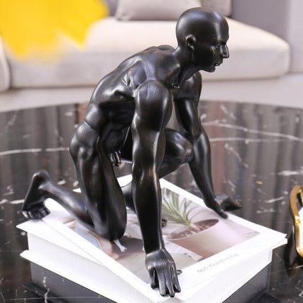 Sophisticated Bronze Resin Art Piece for Stylish Home Décor