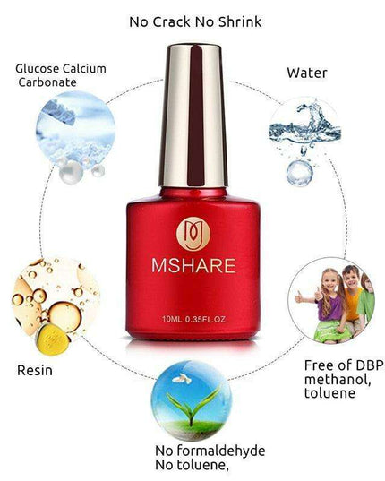 At-Home Salon Nail Extension Kit – Milky White UV Builder Gel for Professional Results