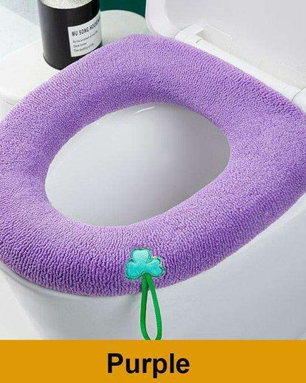 Plush Winter Toilet Seat Cover - Cozy Comfort for Every Bathroom
