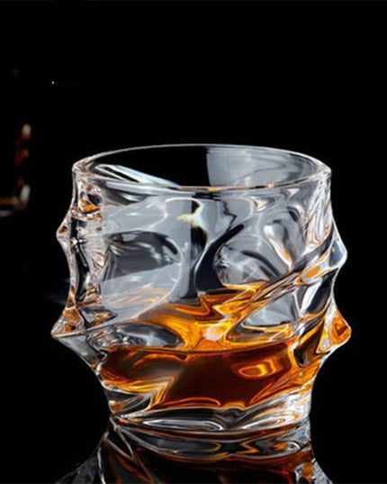 Opulent Crystal Drinkware Collection - Exquisite Whiskey and Wine Set