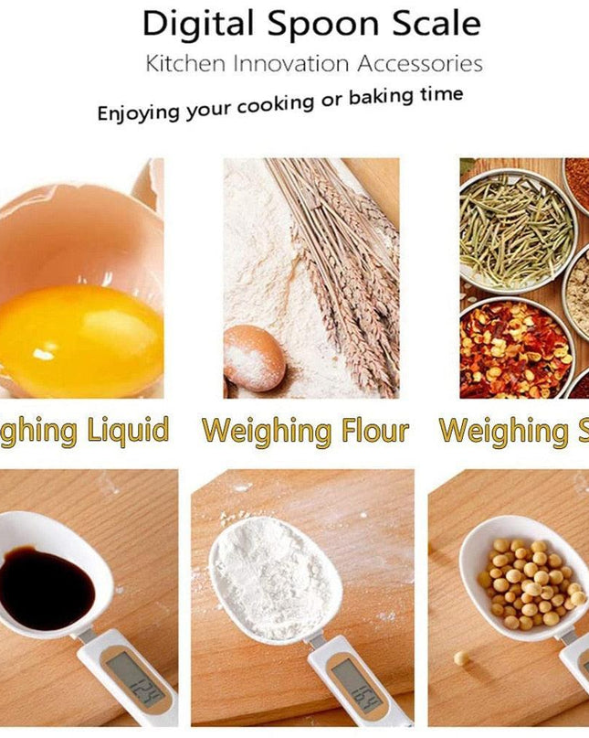 Digital Precision Measuring Spoon - Compact Kitchen Scale Set