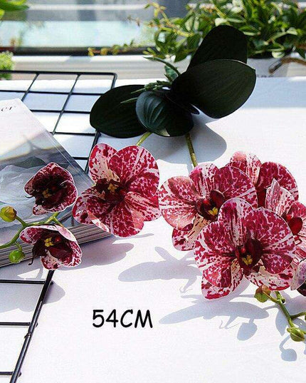 Realistic White Orchid - Premium Faux Flower for Elegant Home & Event Decor