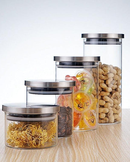 Glass Pantry Organization Set - Elevate Your Kitchen Storage Experience