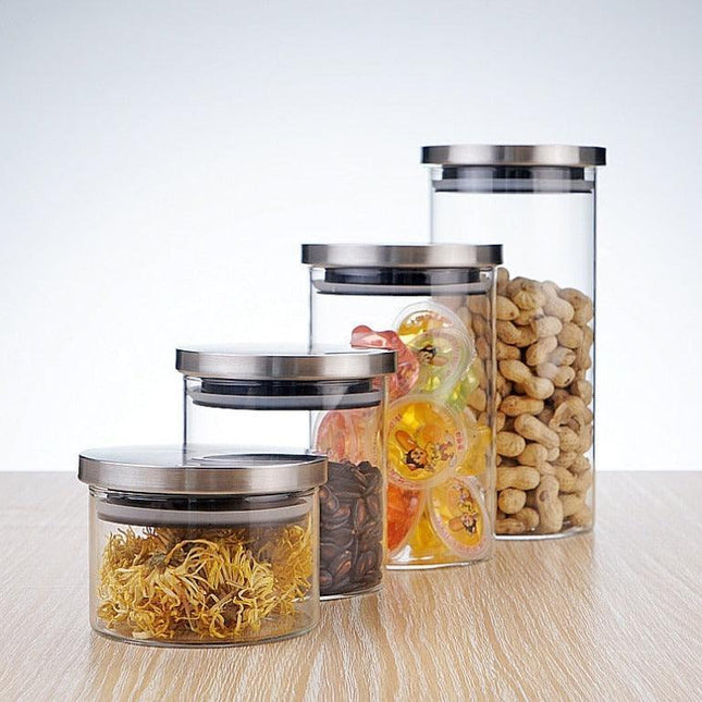 Glass Pantry Organization Set - Elevate Your Kitchen Storage Experience