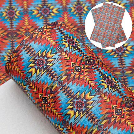 Stylish Geometric Faux Leather Craft Sheets for Innovative DIY Creations