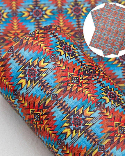 Stylish Geometric Faux Leather Craft Sheets for Innovative DIY Creations