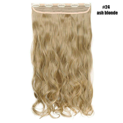 LuxeLocks 24" Curly Vibrant Synthetic Hair Extension - Effortless Glamour and Versatile Styling