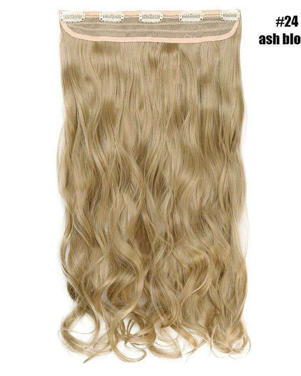 LuxeLocks 24" Curly Vibrant Synthetic Hair Extension - Effortless Glamour and Versatile Styling