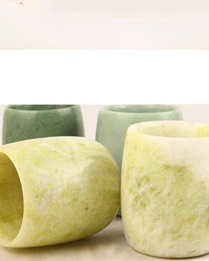 Luxurious Jade Stone Kung Fu Tea Set for Elegant Tea Ceremonies