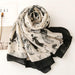 Luxurious Blue Porcelain Cashmere Blend Shawl - The Perfect Accessory for Any Occasion