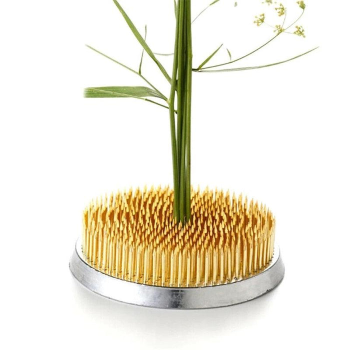 Elevate Your Flower Arrangements with the Stylish Brass Ikebana Kenzan Tool