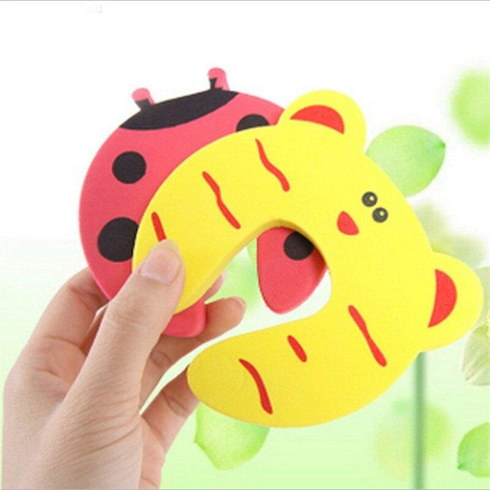 5-Piece Cute Cartoon Animal Door Stopper Set for Child Safety and Supervision