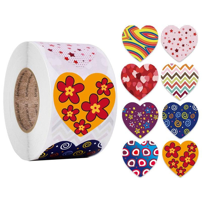 Romantic Heart Sticker Collection