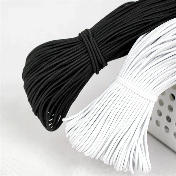 Artisanal Monochrome Polyester Cord Bundle for Creative Projects