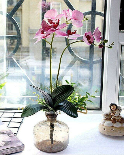 Realistic White Orchid - Premium Faux Flower for Elegant Home & Event Decor