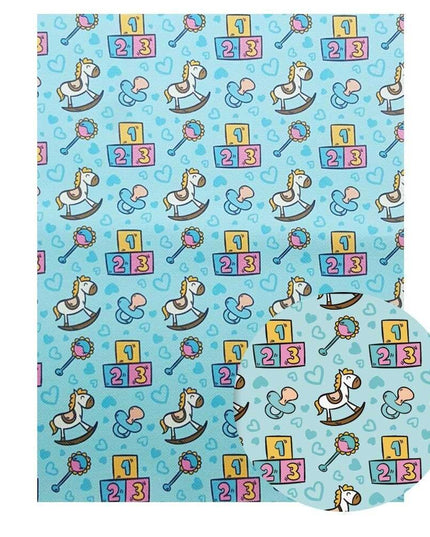 Chic Faux Leather Sheets with Luxe Cartoon Bow Prints for Stylish DIY Creations