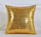 Yellow Sparkling Sequin Decorative Pillow Sham
