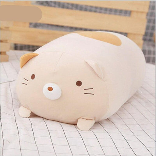 Japanese Anime Inspired Furry Cat Plush Pillow - Super Soft and Charming