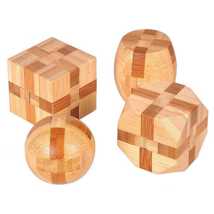 Mind Mastery Wooden Brain Teaser Puzzle - Educational Game for All Ages