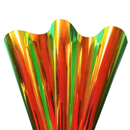 Radiant Holographic Mirror PU Leather Crafting Sheet