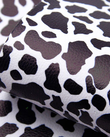 Chic Polka Dot Faux Leather Crafting Fabric