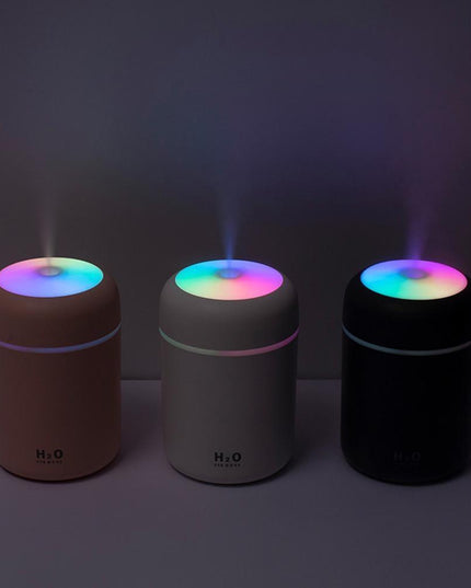 Portable USB Aroma Diffuser and Humidifier with Color Changing Night Light