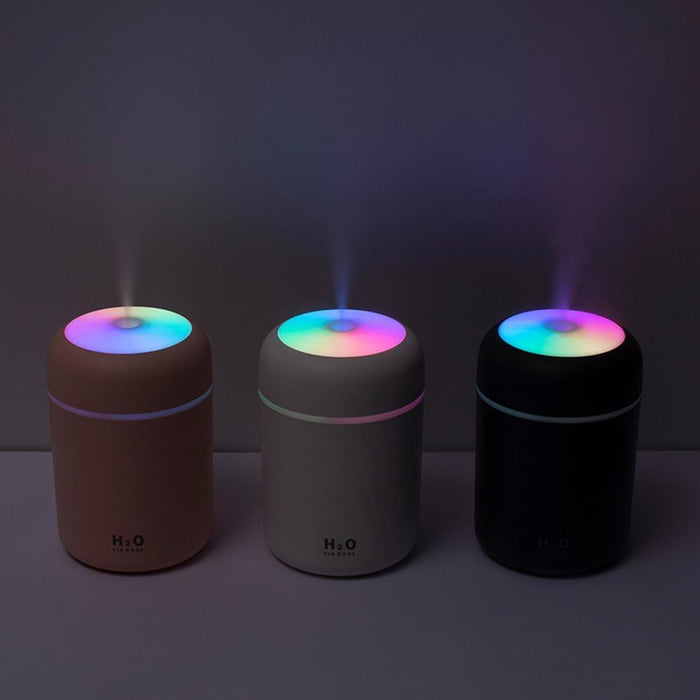 Vibrant USB Aroma Diffuser and Humidifier with Dual Mist Options and Soothing Night Light