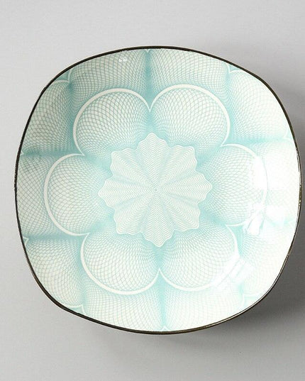 Handcrafted Japanese Square Ceramic Plate: Exquisite Table Artistry