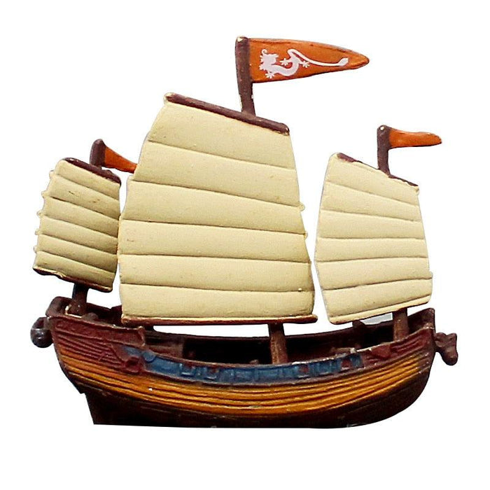 Nautical Charm: Exquisite Handcrafted Sailboat Sculpture