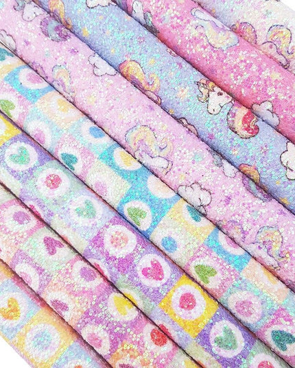 Shimmering DIY Fabric Bundle: Perfect for Hair Bows and Creative Crafts