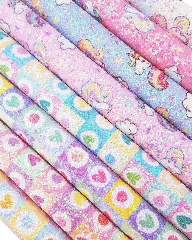 Shimmering DIY Fabric Bundle: Perfect for Hair Bows and Creative Crafts