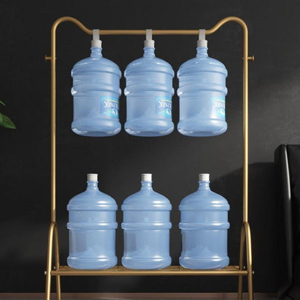 Chic Golden Steel Pipe Garment Drying Rack for Stylish Home Organization