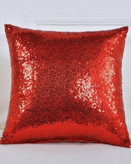 Sparkling Yellow Sequin Cushion Cover
