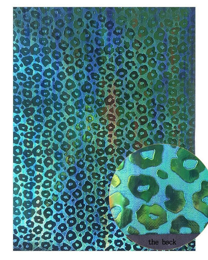 Colorful Leopard Print Faux Leather Craft Sheets - DIY Creativity Kit, 22*30CM