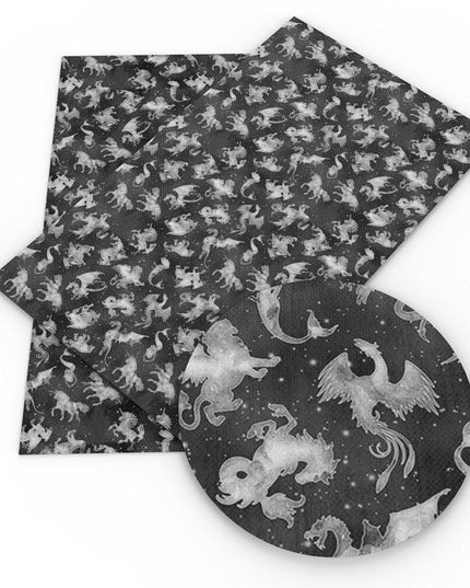 Elegant Monochrome Faux Leather Crafting Sheet for Creative DIY Endeavors