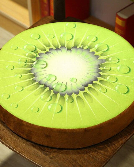 Fruity Fun Plush Cushion Set - Watermelon, Kiwi, Lemon Decorative Trio