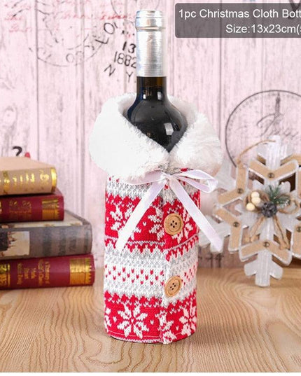 Holiday Cheer Wine Bottle Dress: Celebrate in Festive Elegance