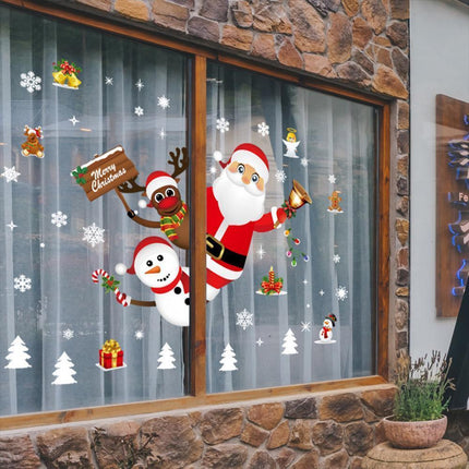 Festive Holiday Celebration Sticker Set: Christmas & New Year Wall and Window Decor