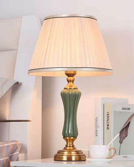 Modern Elegance Table Lamp with Soft Fabric Shade - Transform Your Living Space