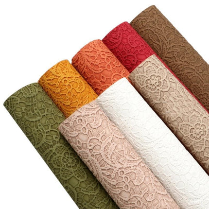 Luxurious Textured Faux Leather Craft Sheet - Premium Vinyl for DIY Creations