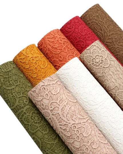 Luxurious Textured Faux Leather Craft Sheet - Premium Vinyl for DIY Creations