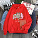 Cat Lover's Cozy Hooded Sweater Set - Chic Pullover with Plush Warmth for Spring/Autumn