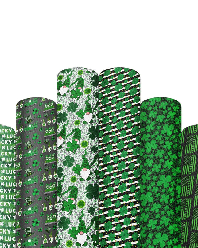 St. Patrick's Day Faux Leather Crafting Sheet - Creative Hair Bow Kit