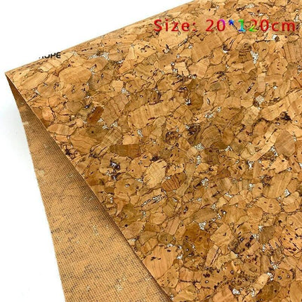 Printed Cork Leather Crafting Fabric - 20cm x 120cm for DIY Projects
